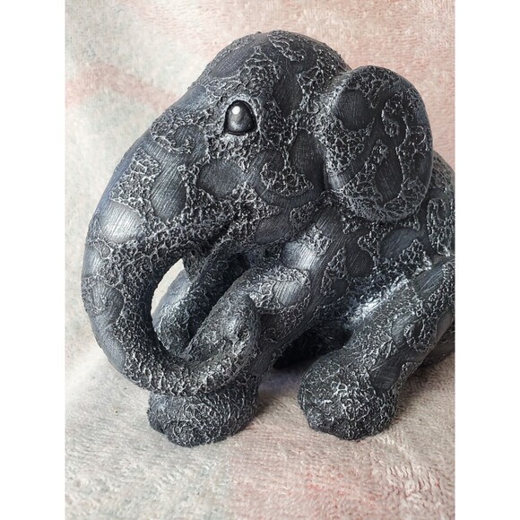 Elephant Parade Silver Clover Limited Edition Original 2016 Resin Figure 7"x6" - Picture 9 of 16